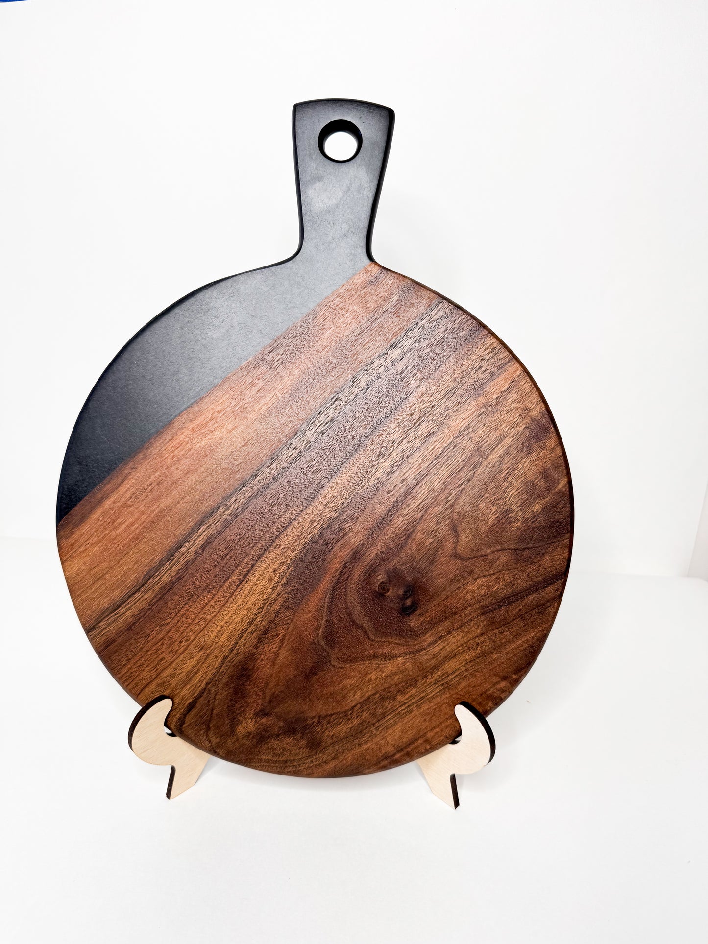 Black Walnut & Epoxy Charcuterie Board