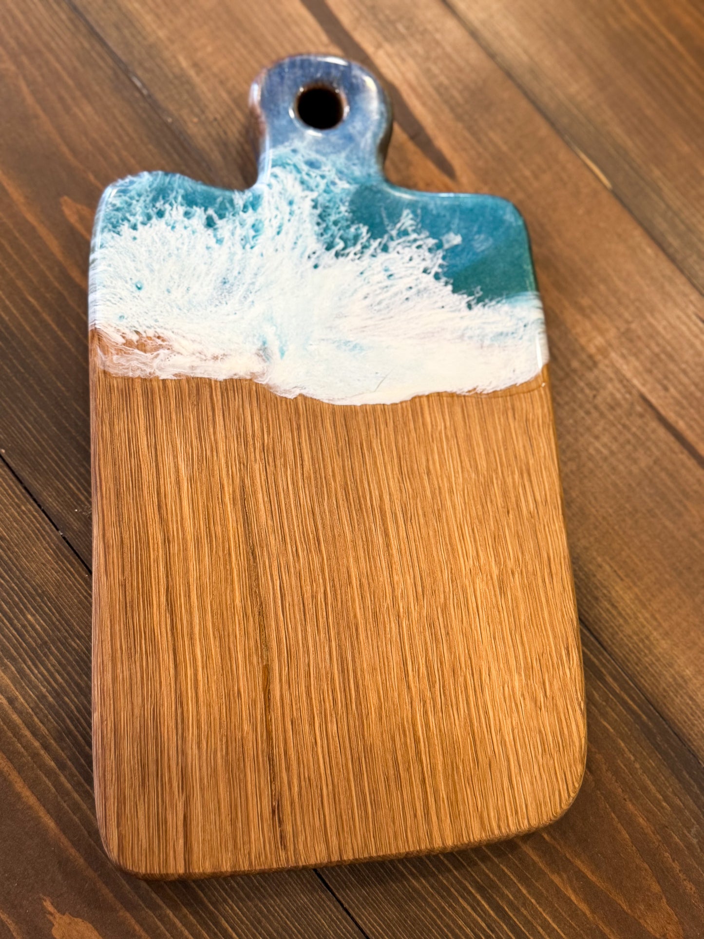 Oak Ocean Wave Epoxy Board