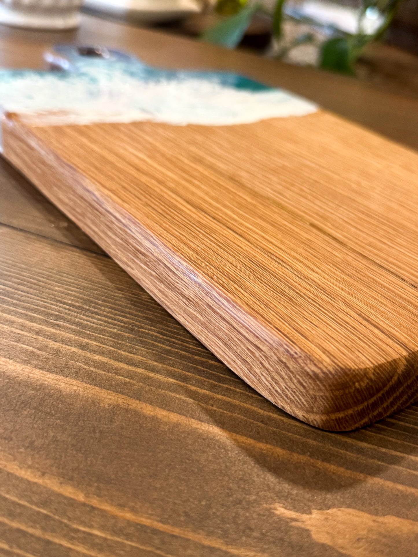 Oak Ocean Wave Epoxy Board