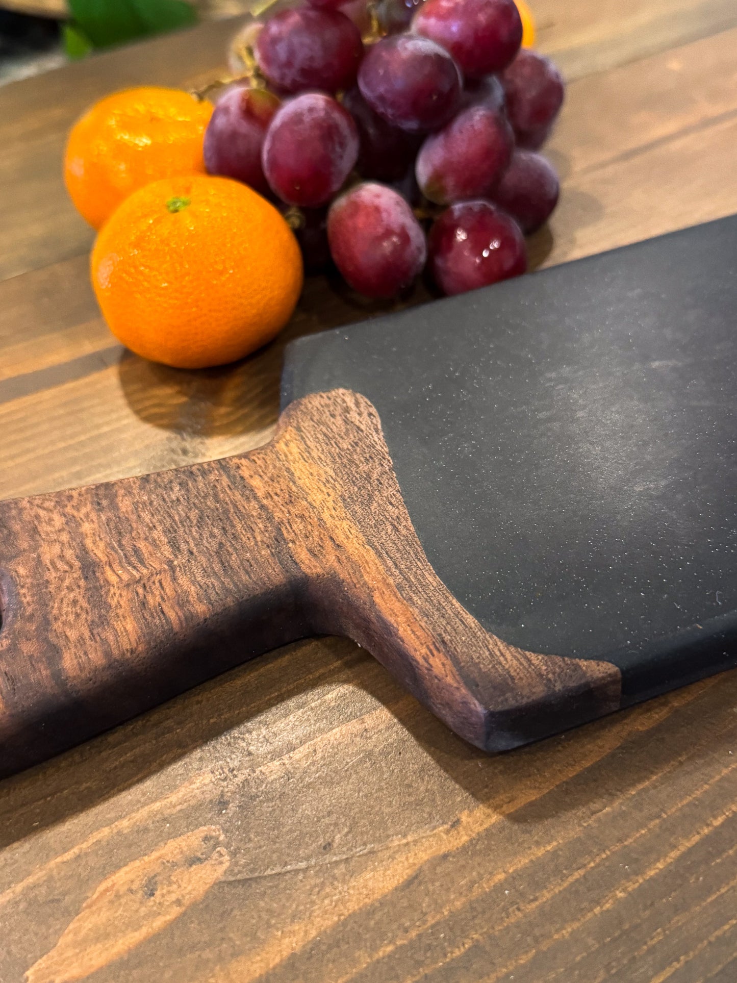 Walnut and black epoxy board - skinny