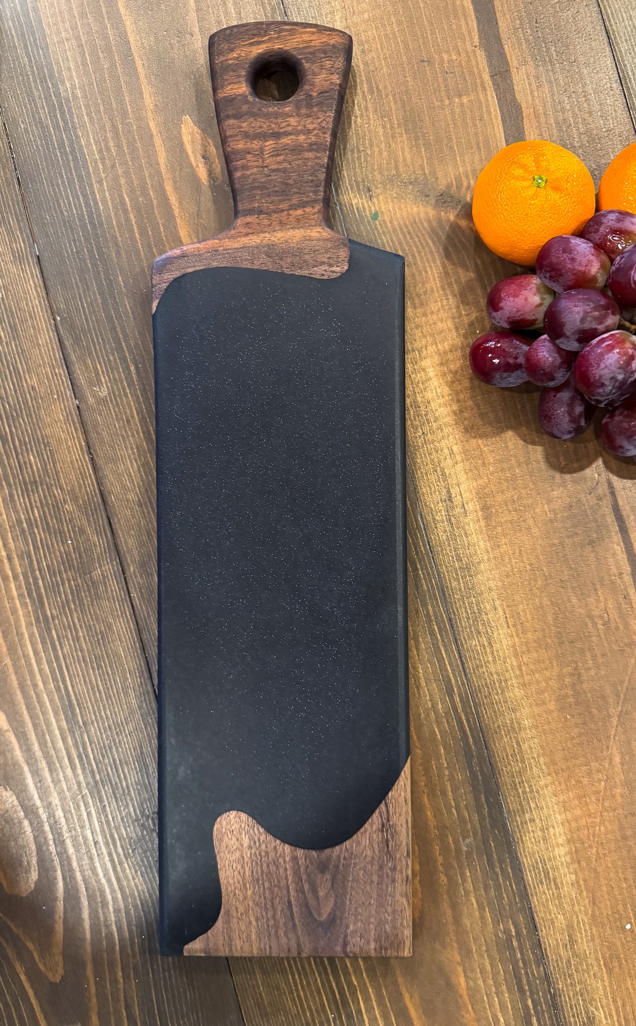 Walnut and black epoxy board - skinny