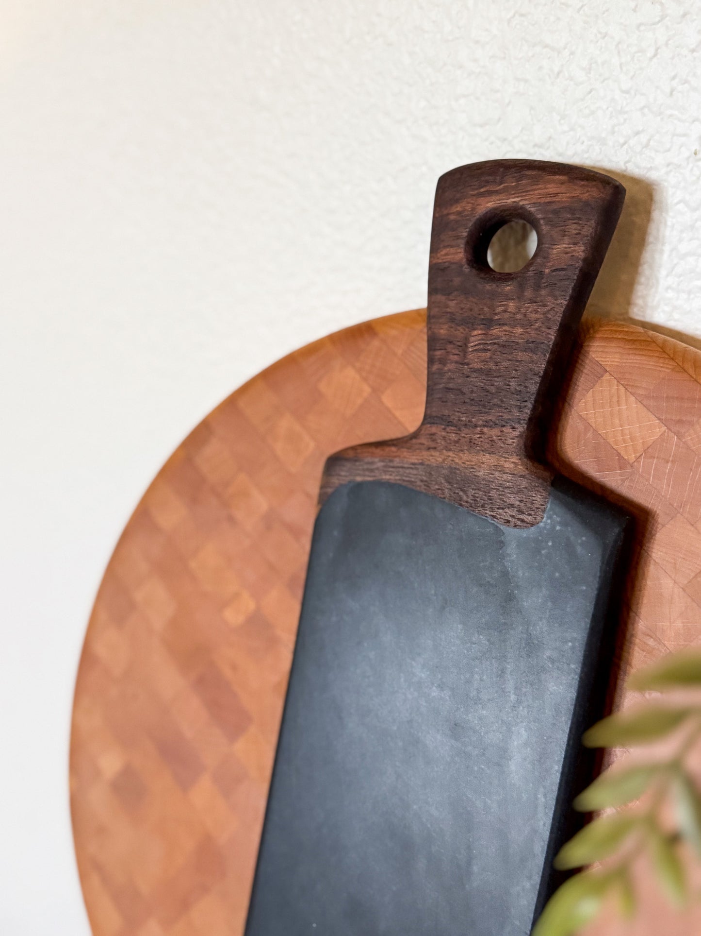Walnut and black epoxy board - skinny