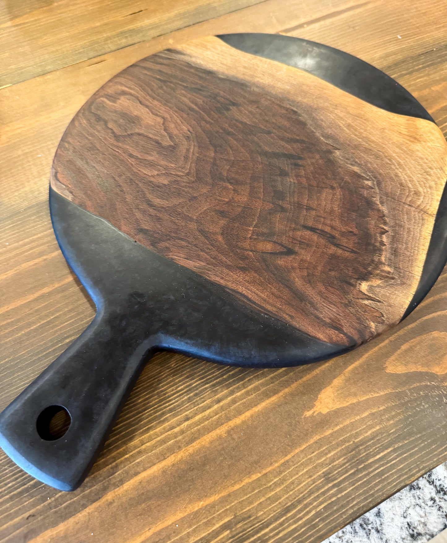 Black Walnut & Epoxy Charcuterie Board