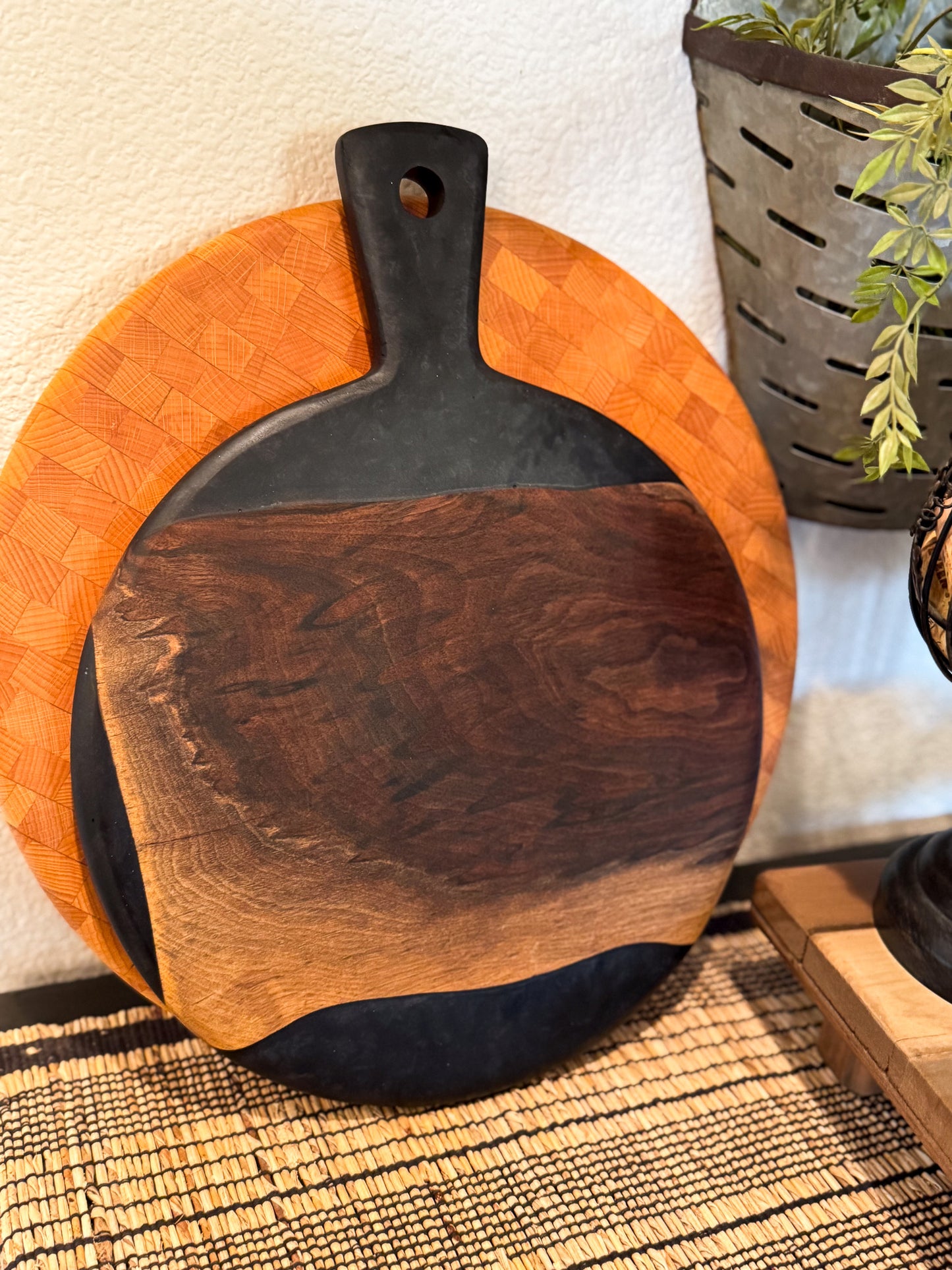 Black Walnut & Epoxy Charcuterie Board
