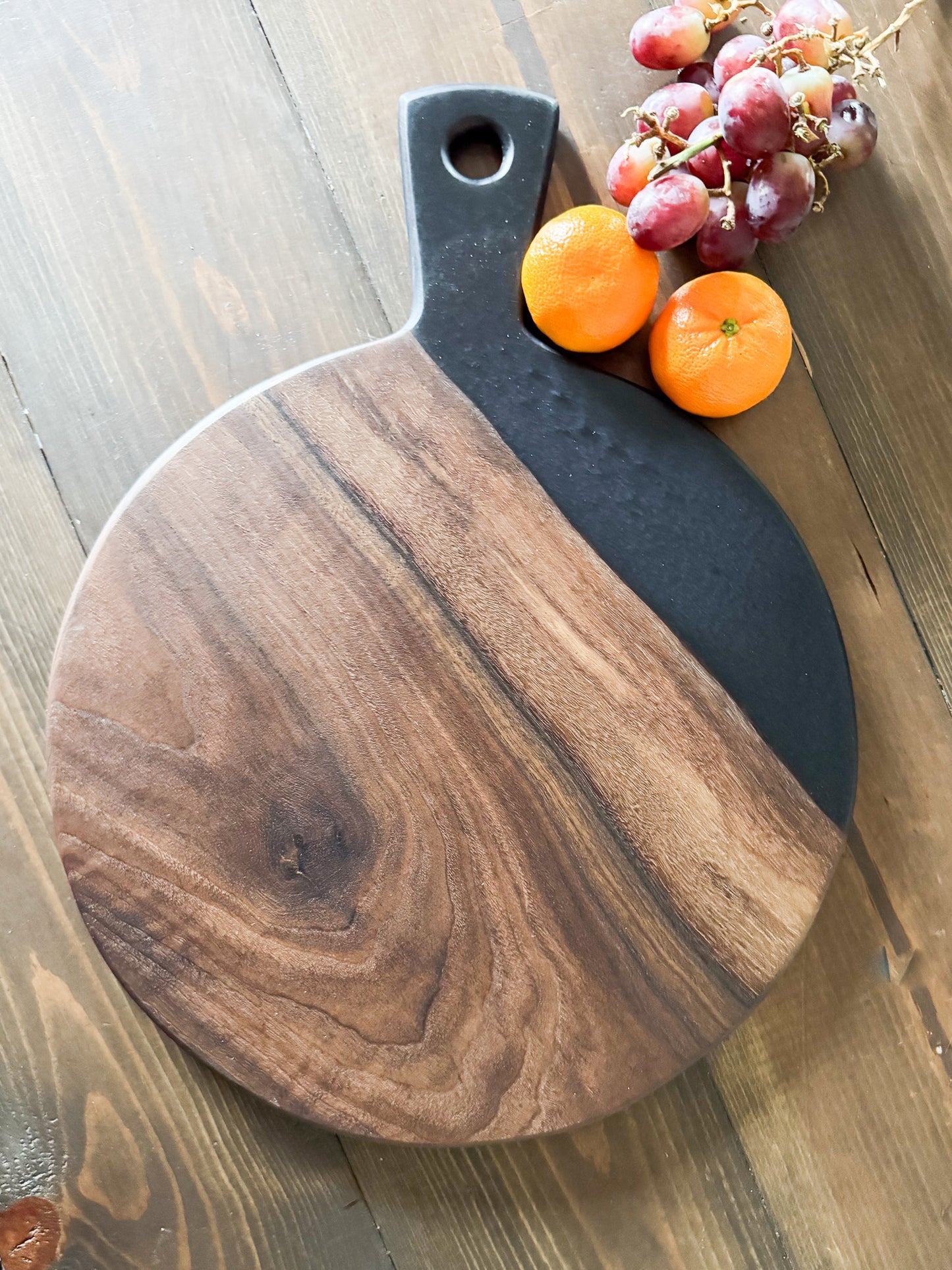 Black Walnut & Epoxy Charcuterie Board