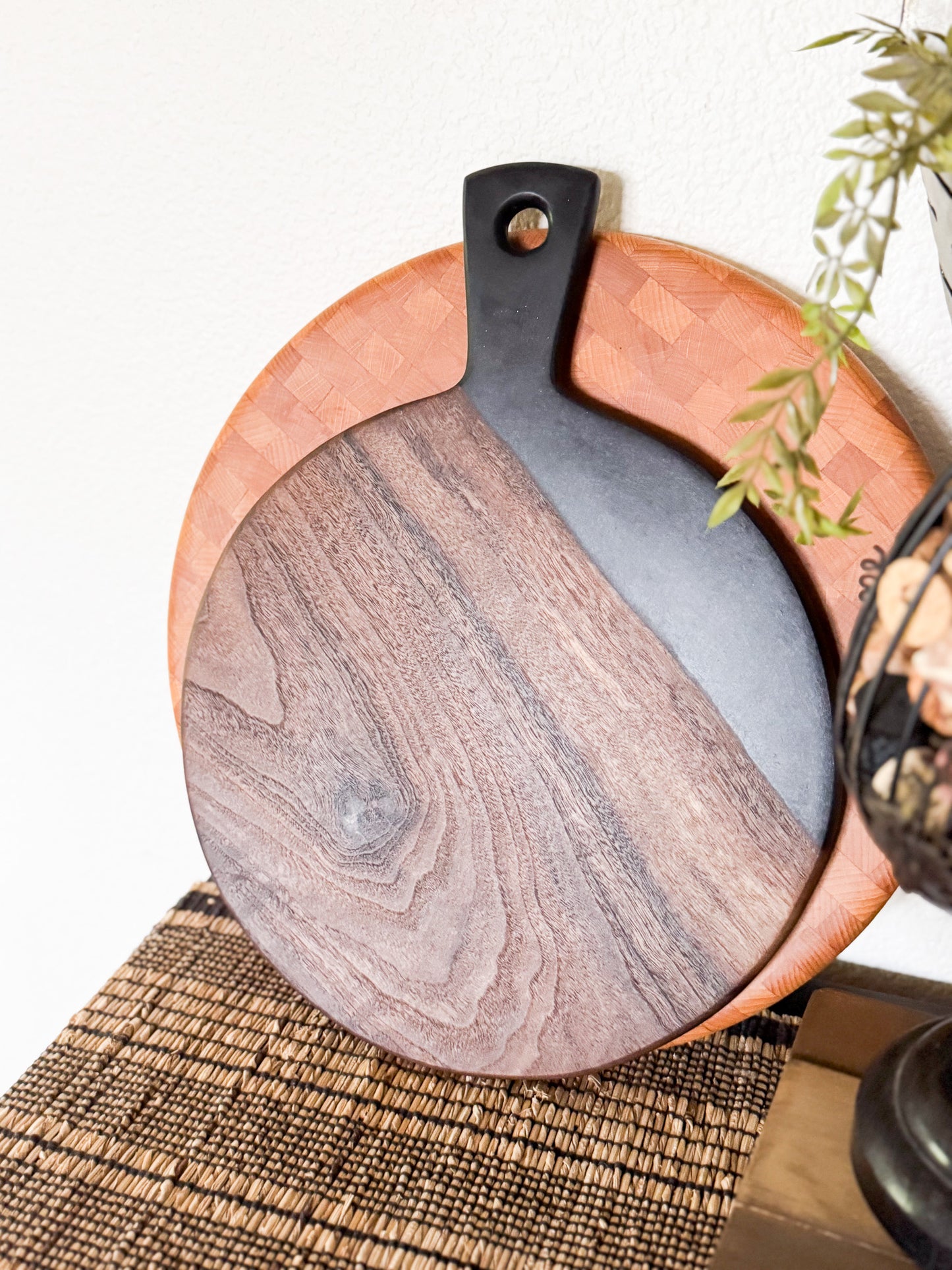 Black Walnut & Epoxy Charcuterie Board
