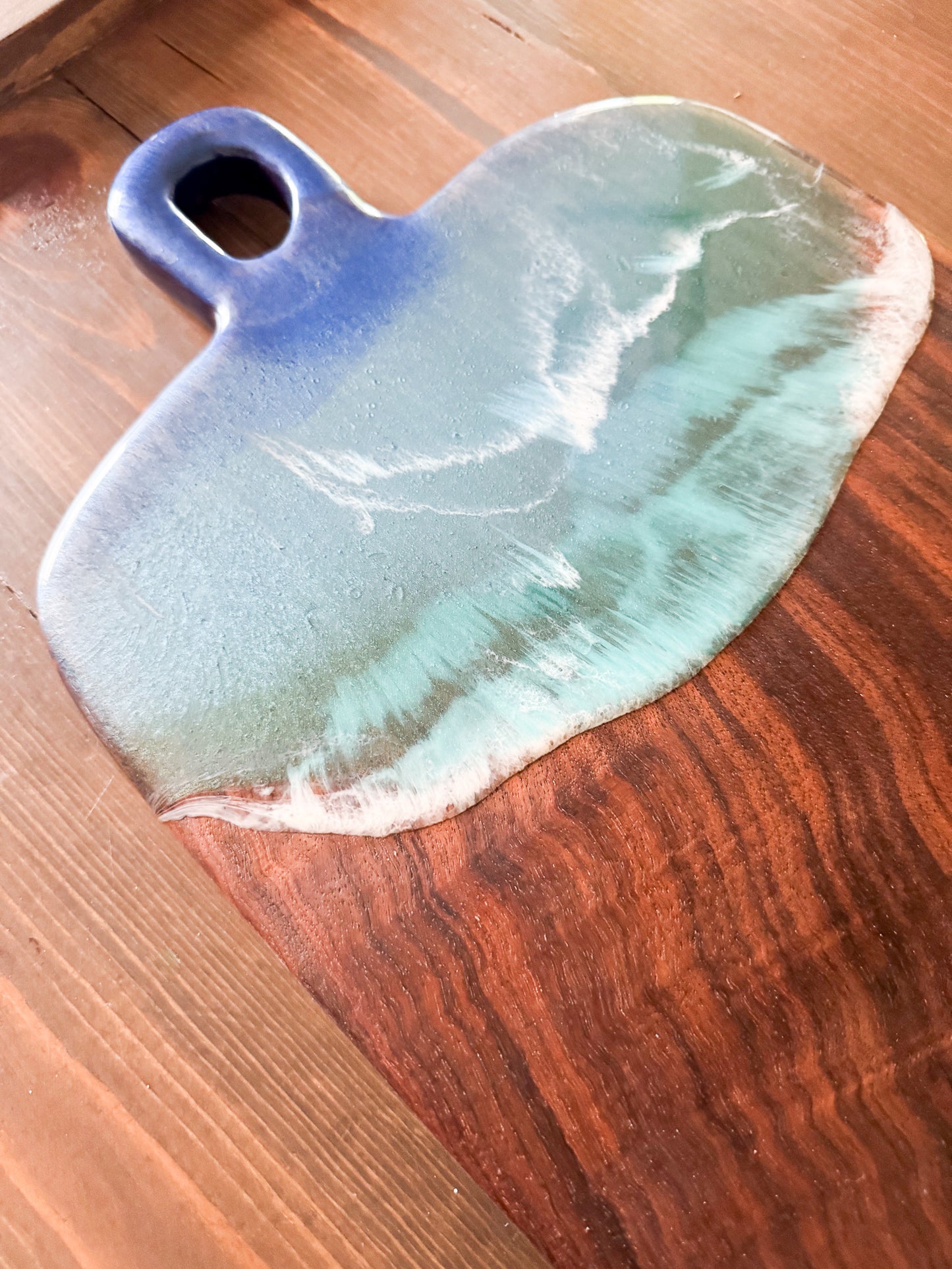 Walnut Ocean Wave Epoxy Board