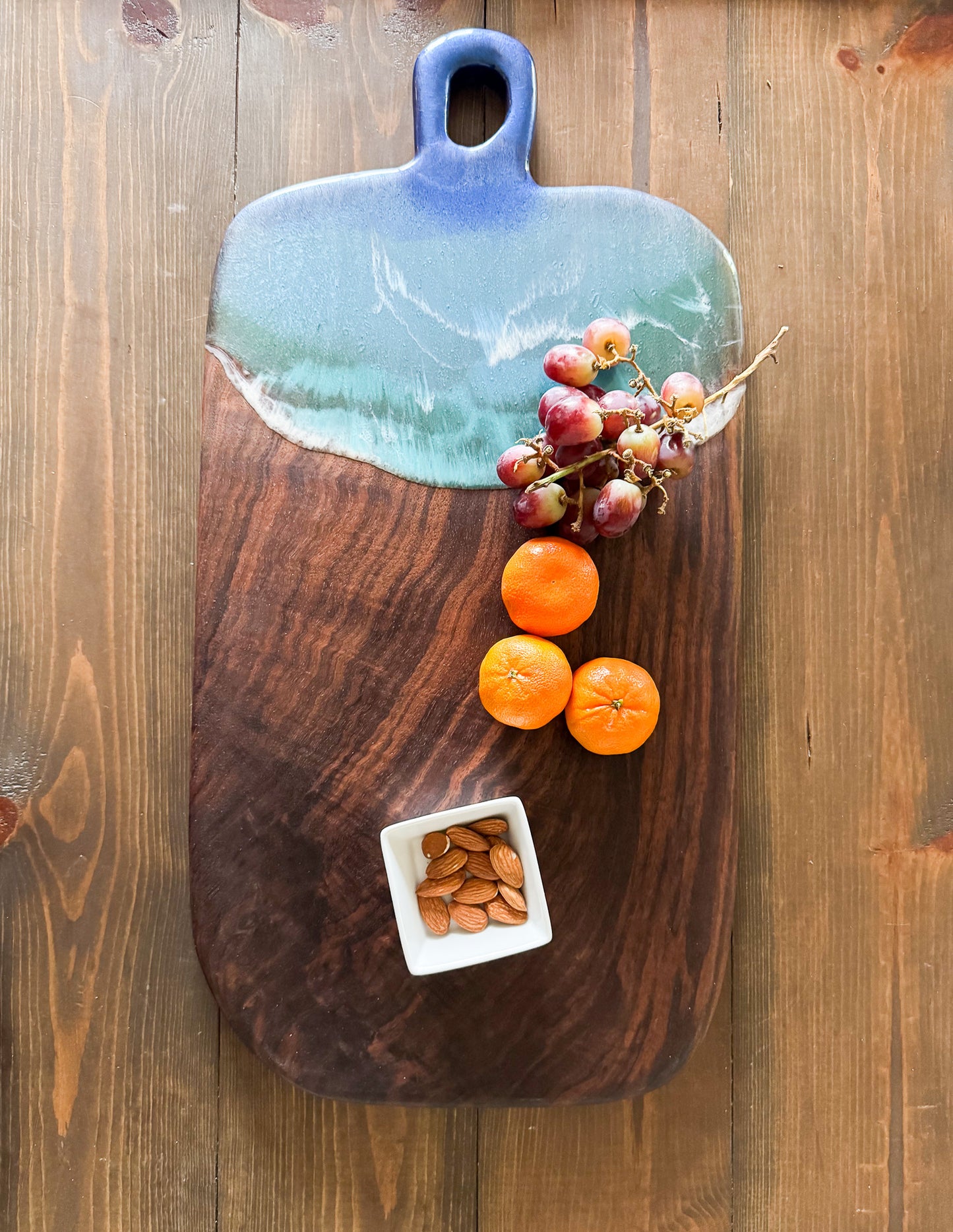 Walnut Ocean Wave Epoxy Board