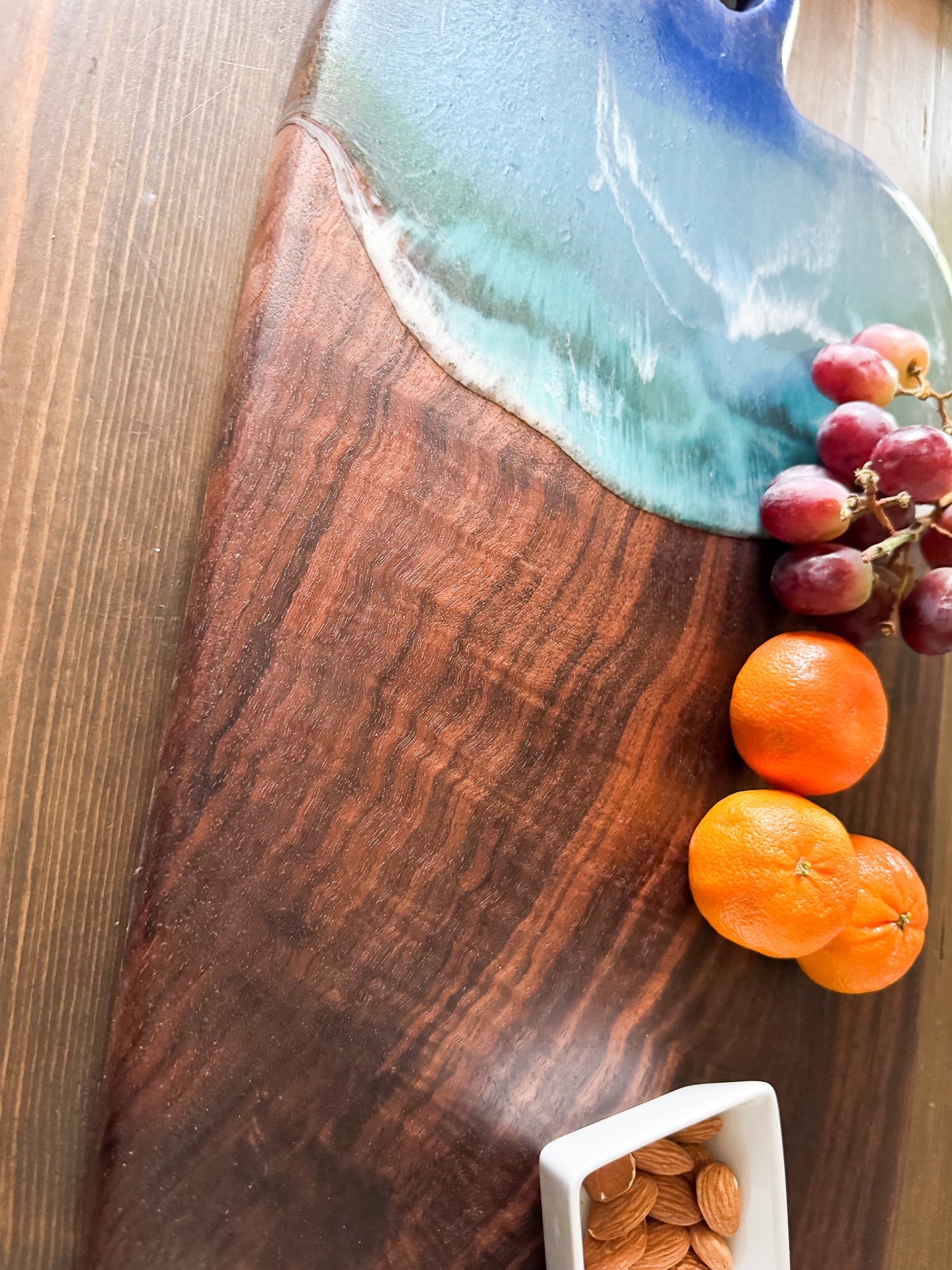 Walnut Ocean Wave Epoxy Board