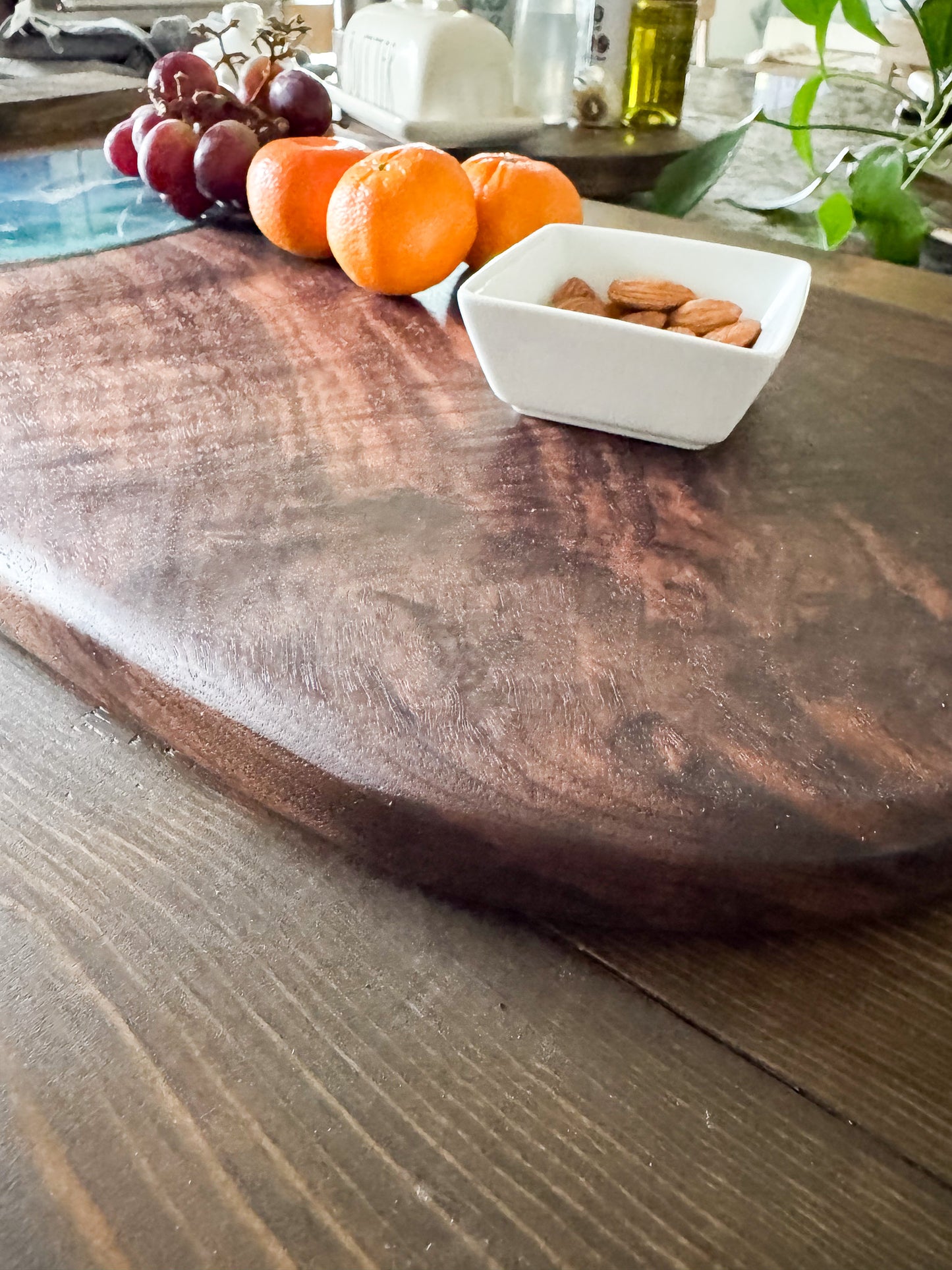 Walnut Ocean Wave Epoxy Board