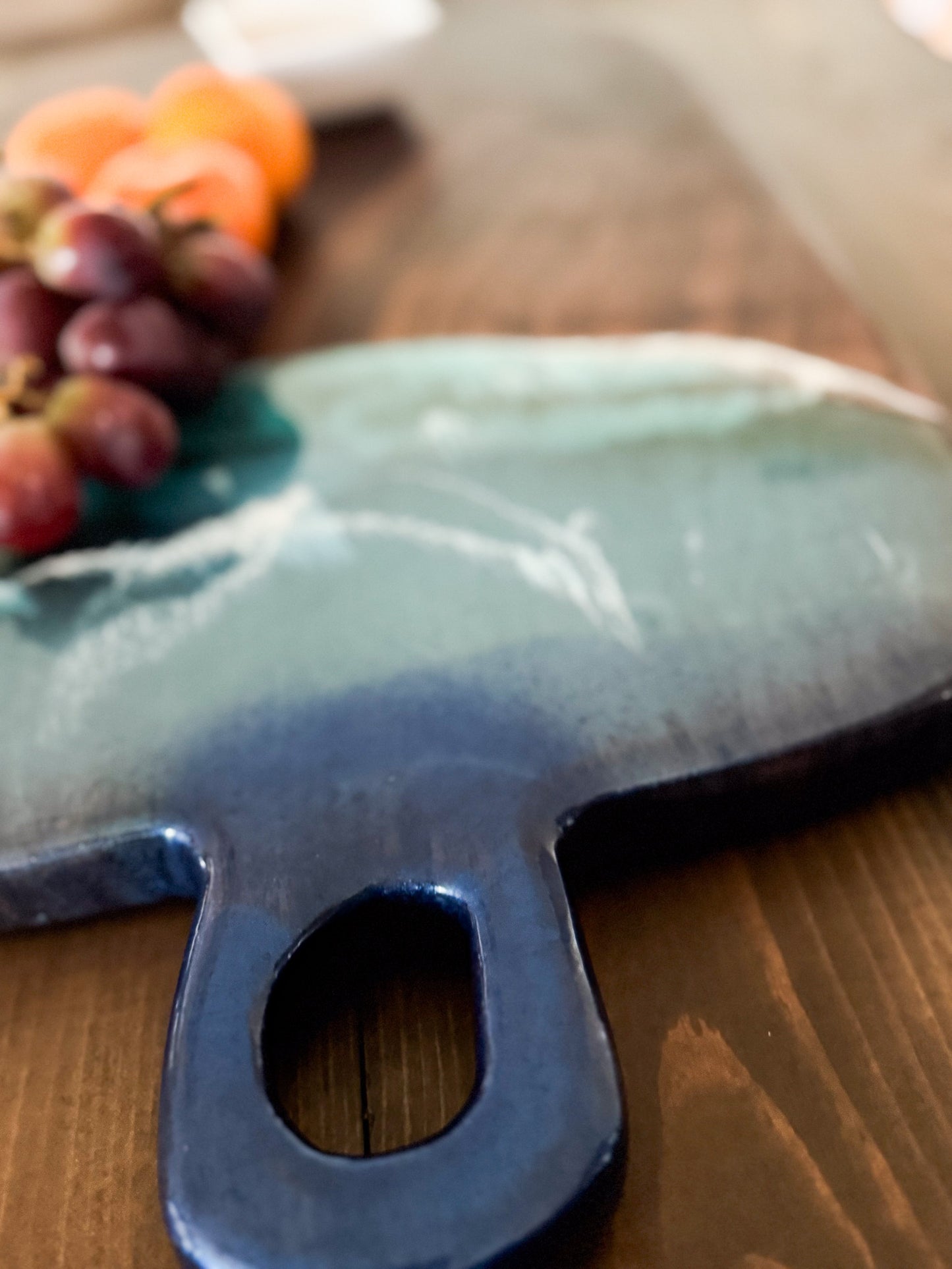 Walnut Ocean Wave Epoxy Board