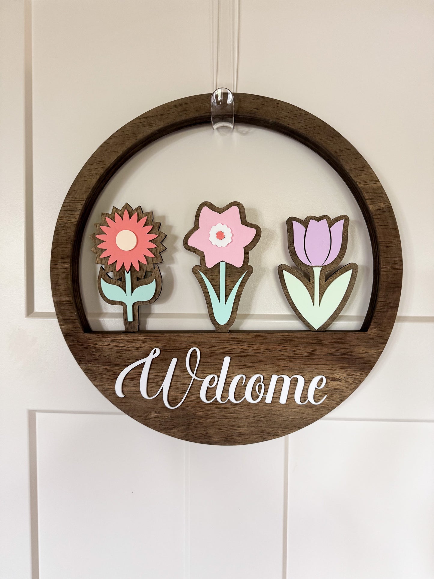 Holiday / Seasonal hanging display base. INSERTS SOLD SEPERATELY