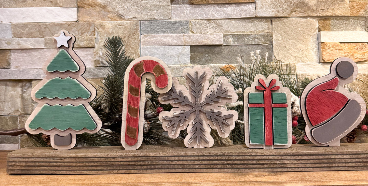 Snowflake all wood distressed.