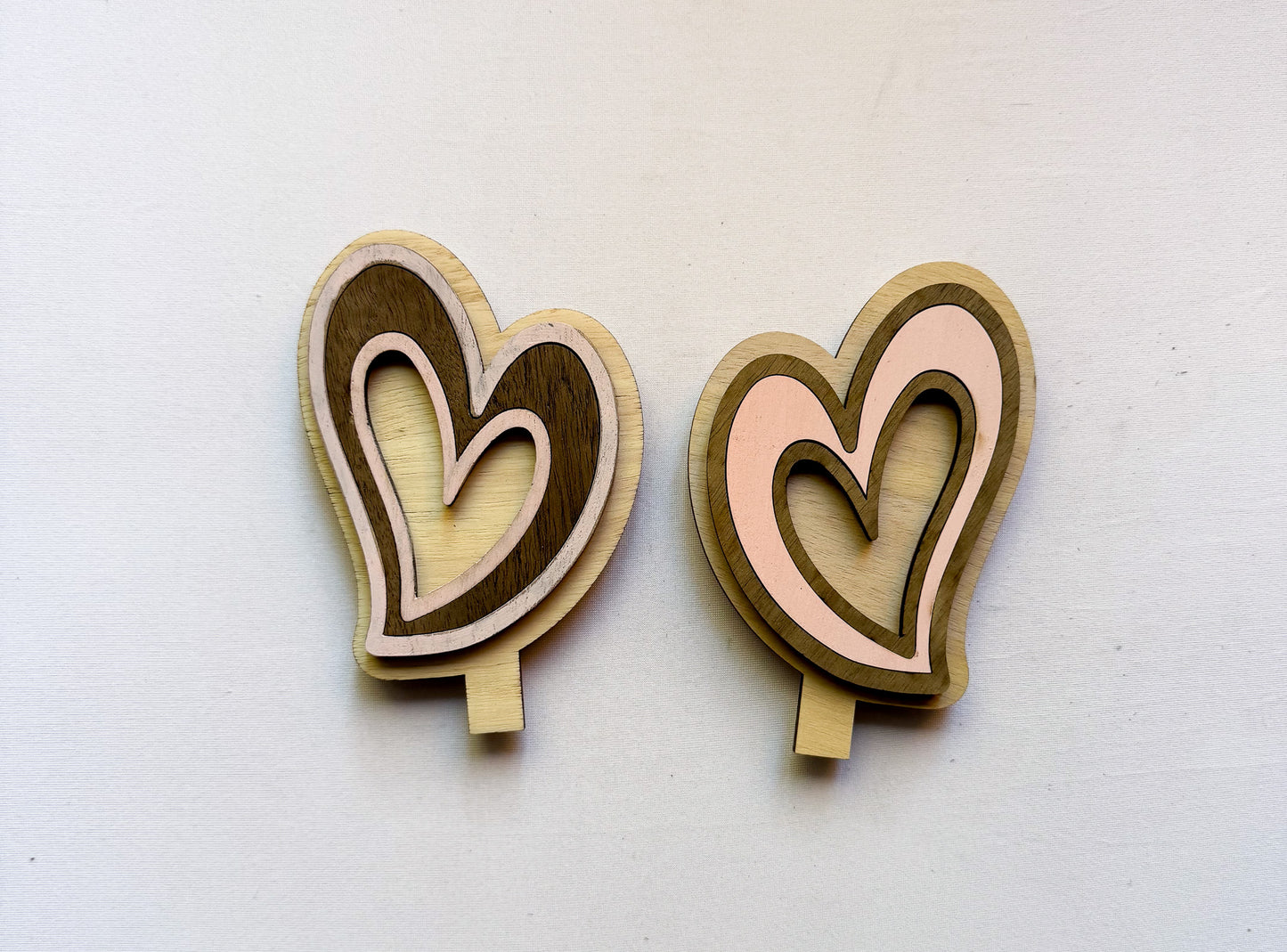 Valentines Day Heart with triple hearts
