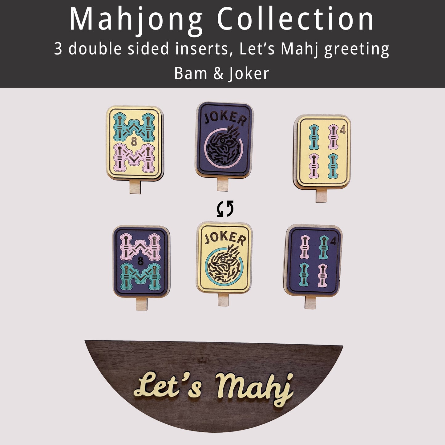Mahjong Bam and Joker Wreath Starter Set