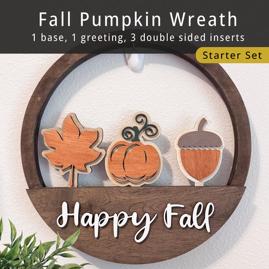 Fall Pumpkin Wreath Starter Set