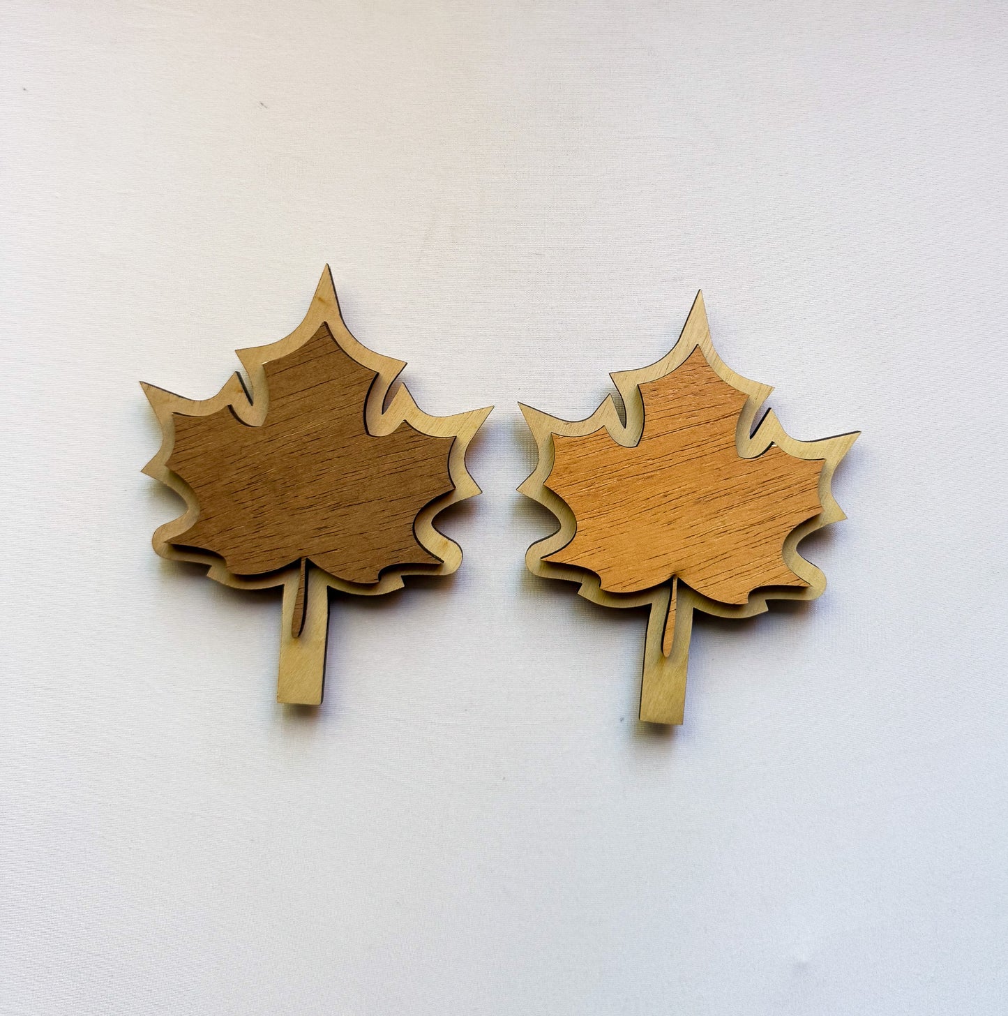 Maple leaf, all wood distressed.