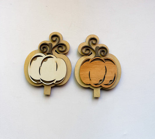 Pumpkin all wood distressed