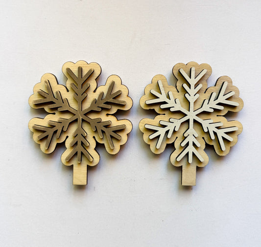 Snowflake all wood distressed.