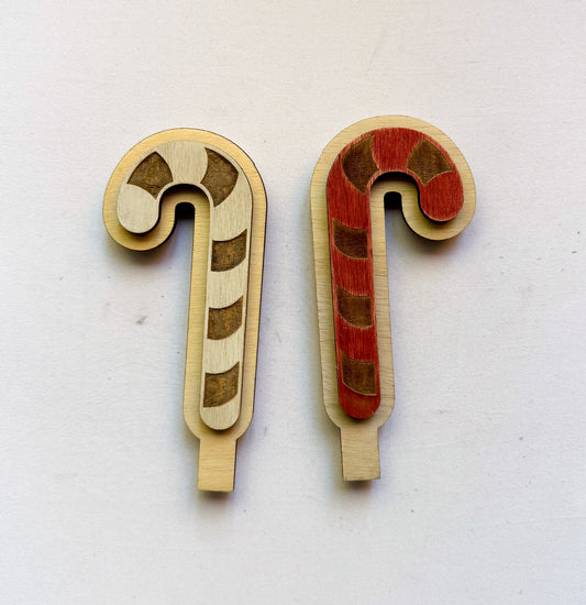 Candy Cane all wood distressed