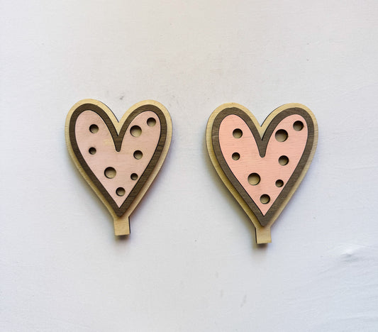 Valentines Day Heart with poka dots