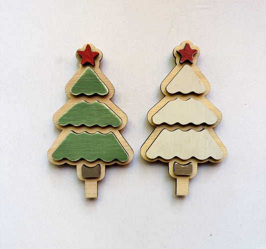 3 tier Christmas Tree, all wood distressed.