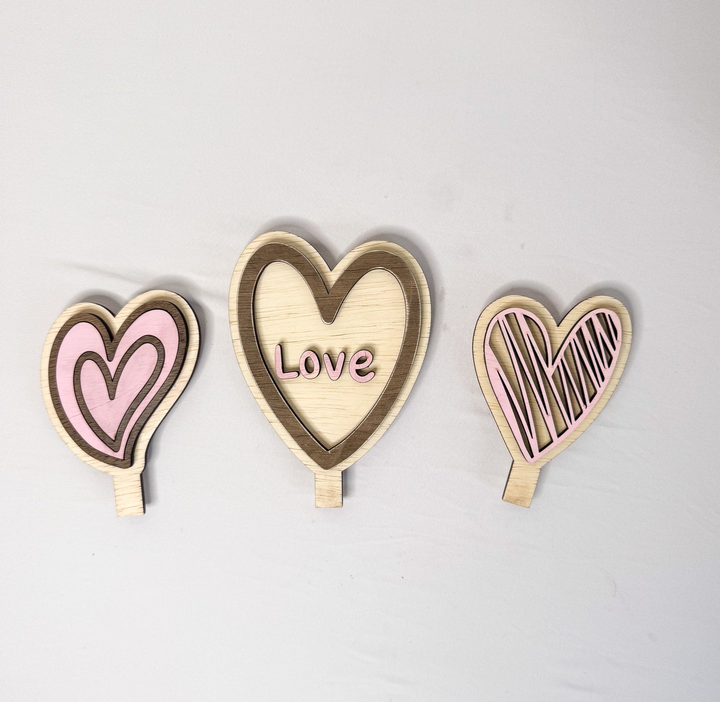 Valentines Day Wood Inserts 3 Piece Bundle