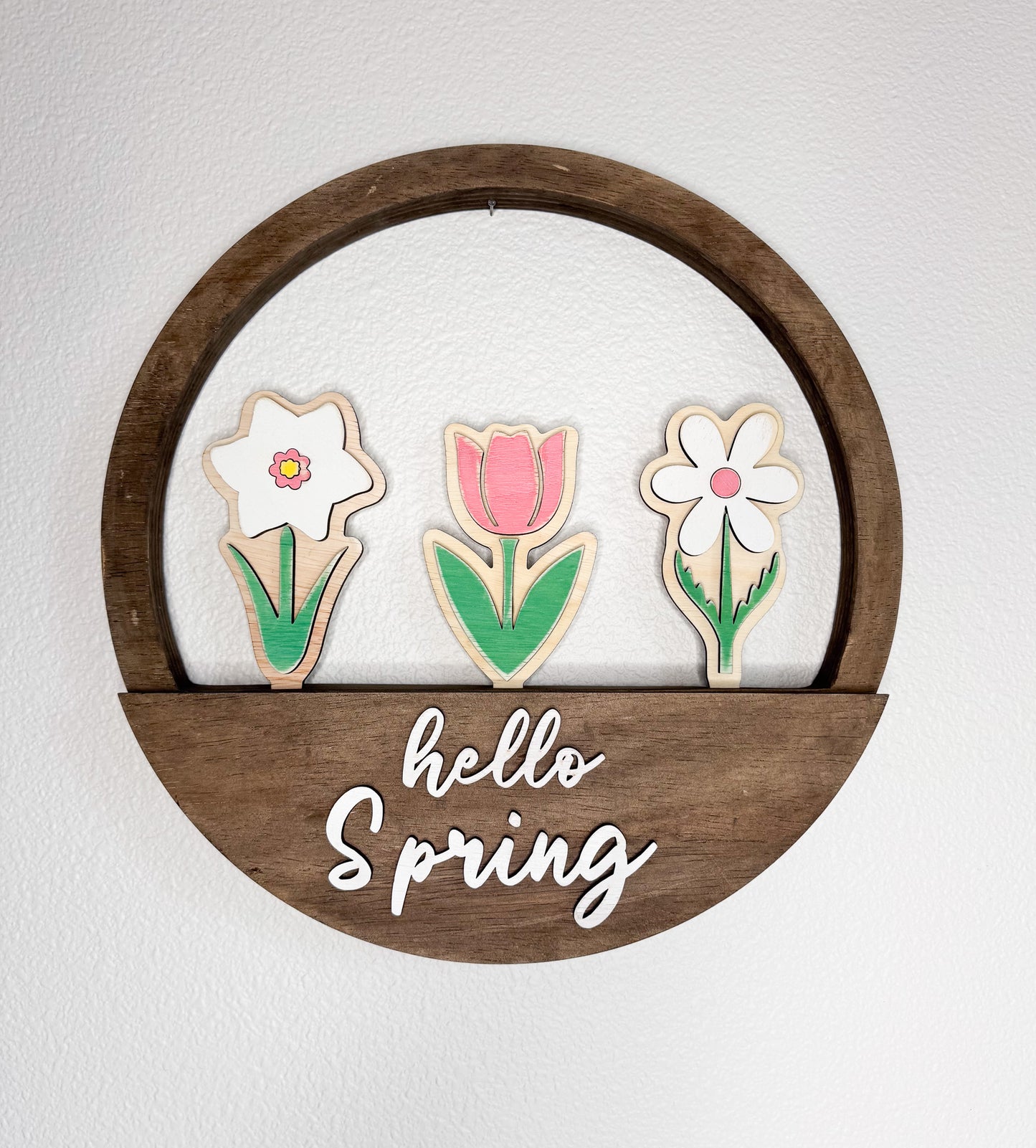 Spring Flowers 3 piece bundle ALL WOOD