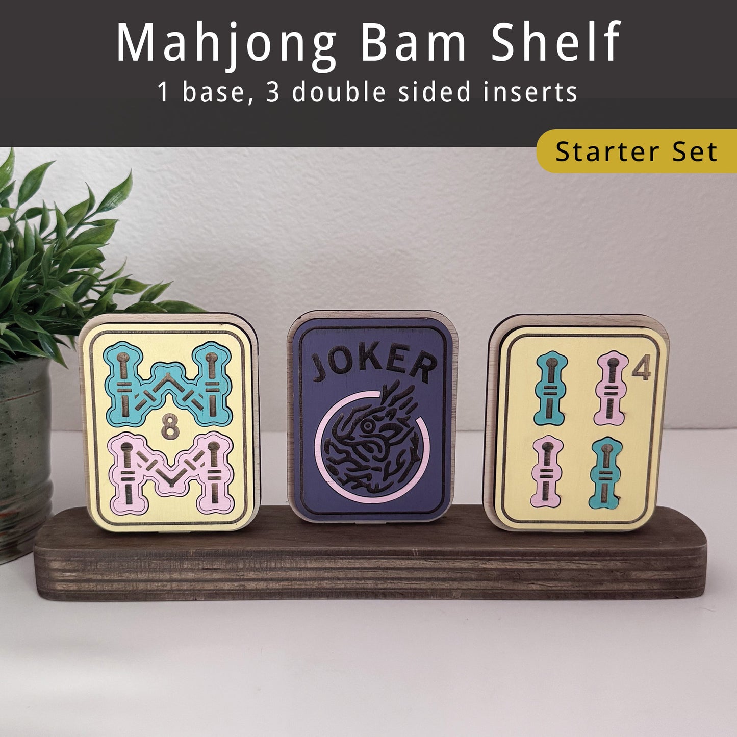 Mahjong Bam and Joker Shelf Starter Set