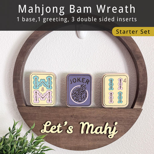 Mahjong Bam and Joker Wreath Starter Set