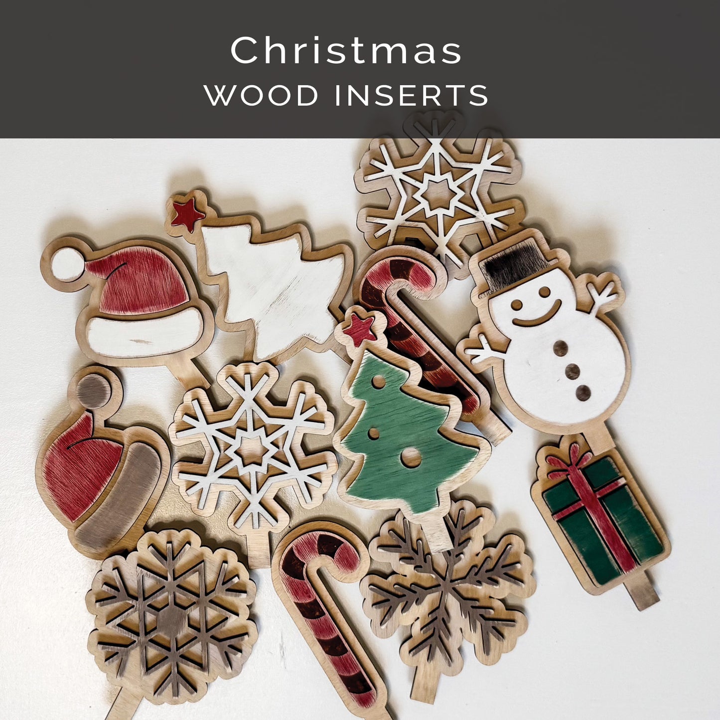 Christmas Wood Inserts