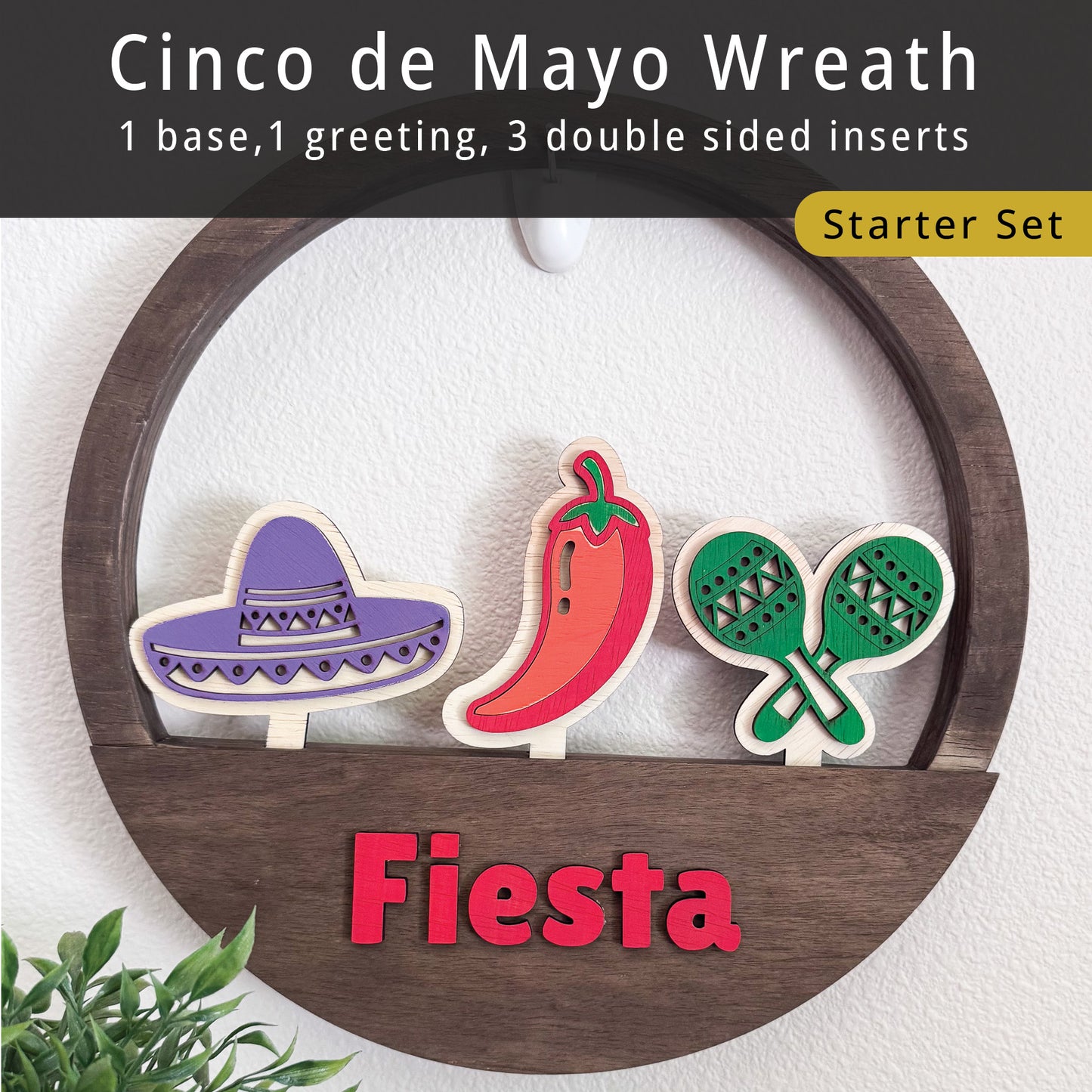 Cinco de Mayo Wreath Starter Set