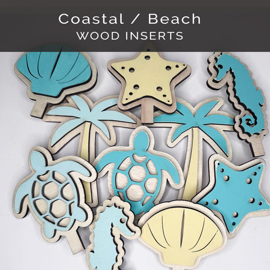 Beach, Coast Wood Inserts