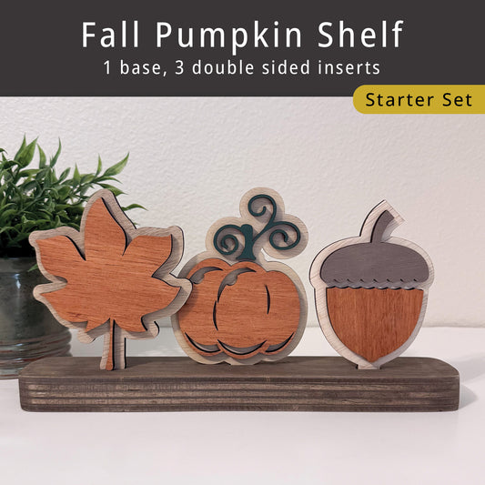 Fall Pumpkin Shelf Starter Set