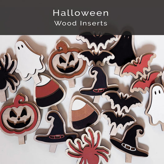 Halloween Wood Inserts