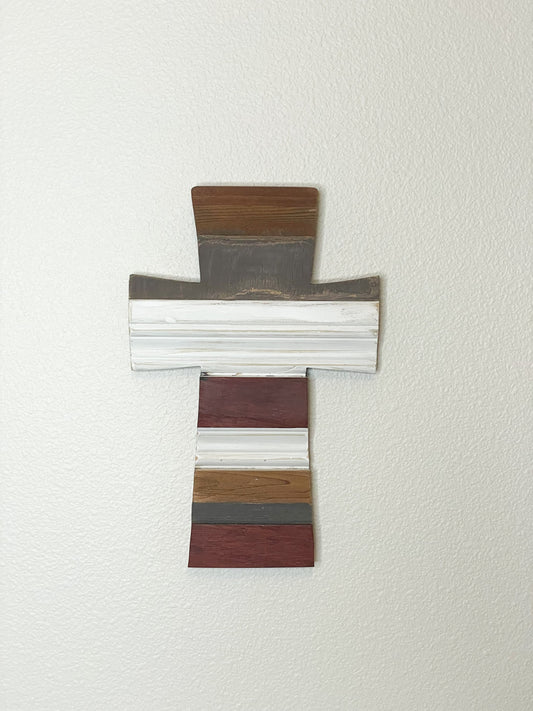 Cross, wood cross, religious cross, wood wall art, reclaimed wood wall decor, reclaimed wood cross.