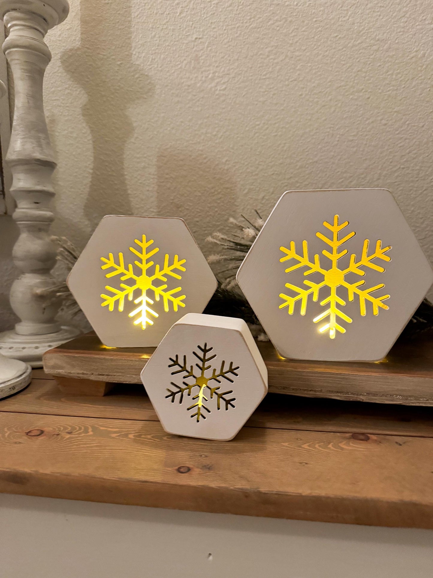 Snowflake Lantern Laser Cut File  Winter SVG, PDF, PNG, Ai Digital Download, Tea Light Holder, Christmas Glow Lanterns Set of 3