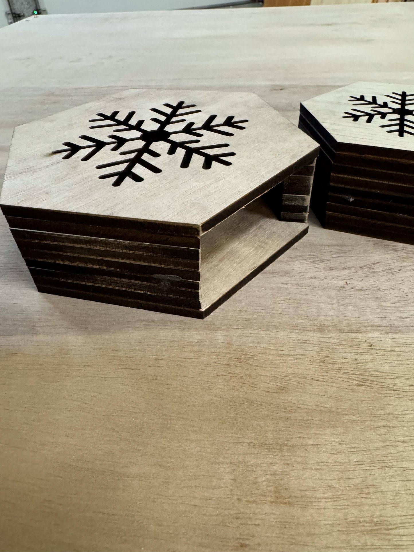 Snowflake Lantern Laser Cut File  Winter SVG, PDF, PNG, Ai Digital Download, Tea Light Holder, Christmas Glow Lanterns Set of 3