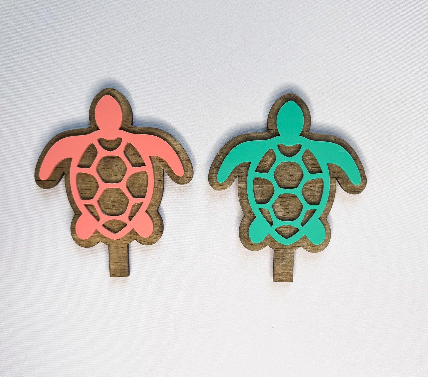 Tropical Acrylic Inserts, Summer Wreath Decor, Sea Turtle, Palm Tree, Starfish