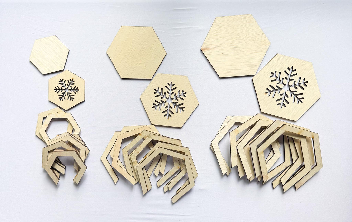 Snowflake Lantern Laser Cut File  Winter SVG, PDF, PNG, Ai Digital Download, Tea Light Holder, Christmas Glow Lanterns Set of 3