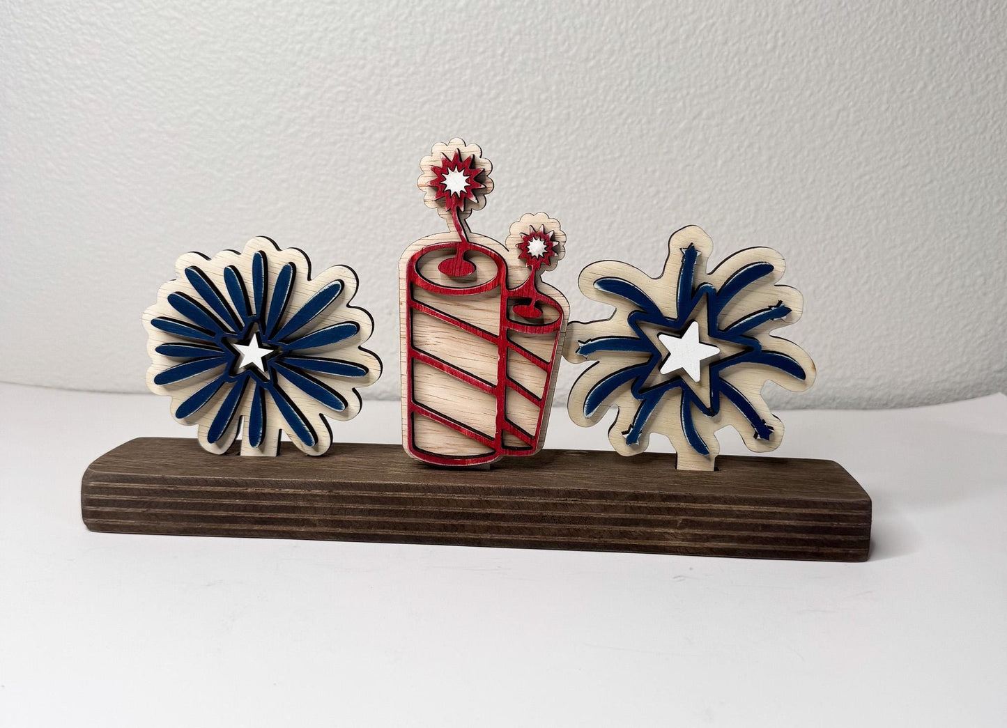 4th of July bundle set.  Inserts + Shelf Base