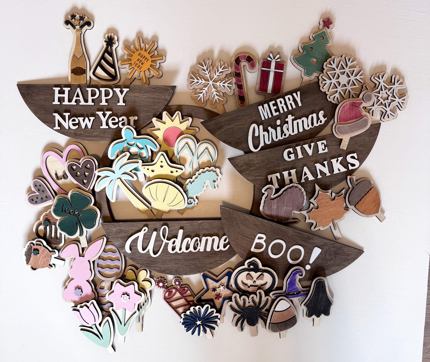 Rustic Trees and Christmas Trees wood inserts.