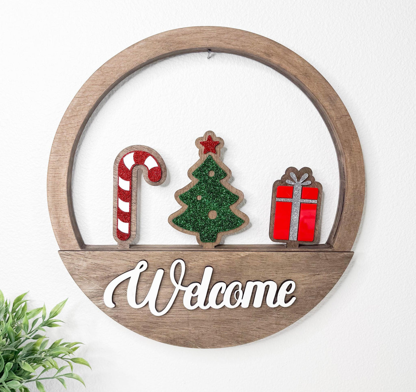 Christmas Door Hanger Bundle.  Inserts + Door Hanger Base