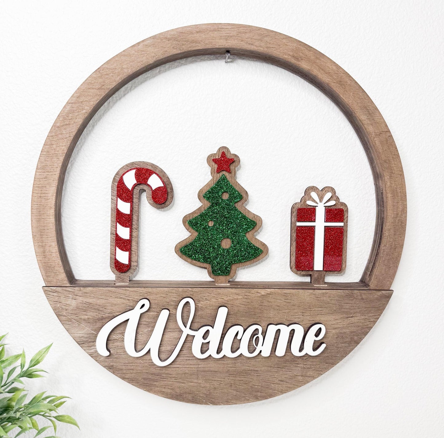 Christmas Door Hanger Bundle.  Inserts + Door Hanger Base