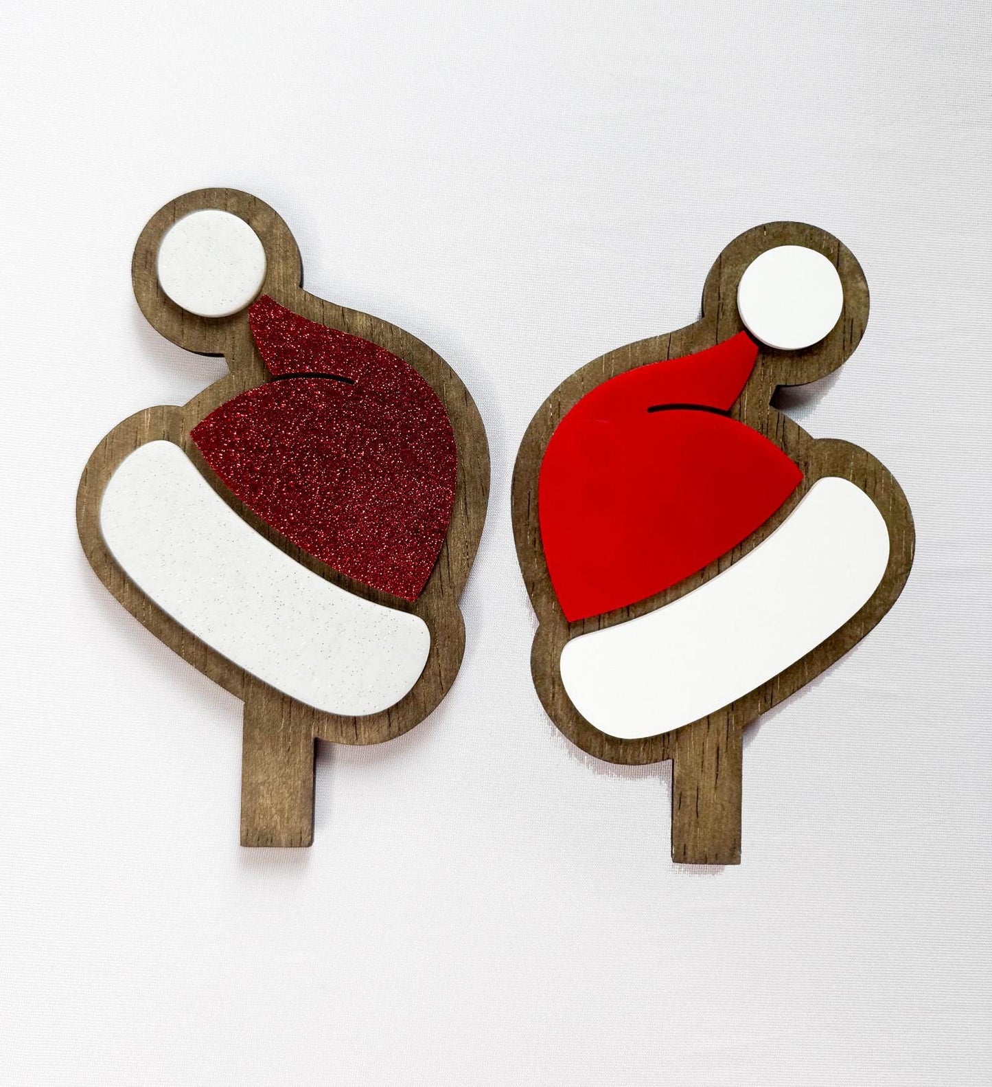 Interchangeable Christmas Decor Set, Santa Hat Tree Present Inserts