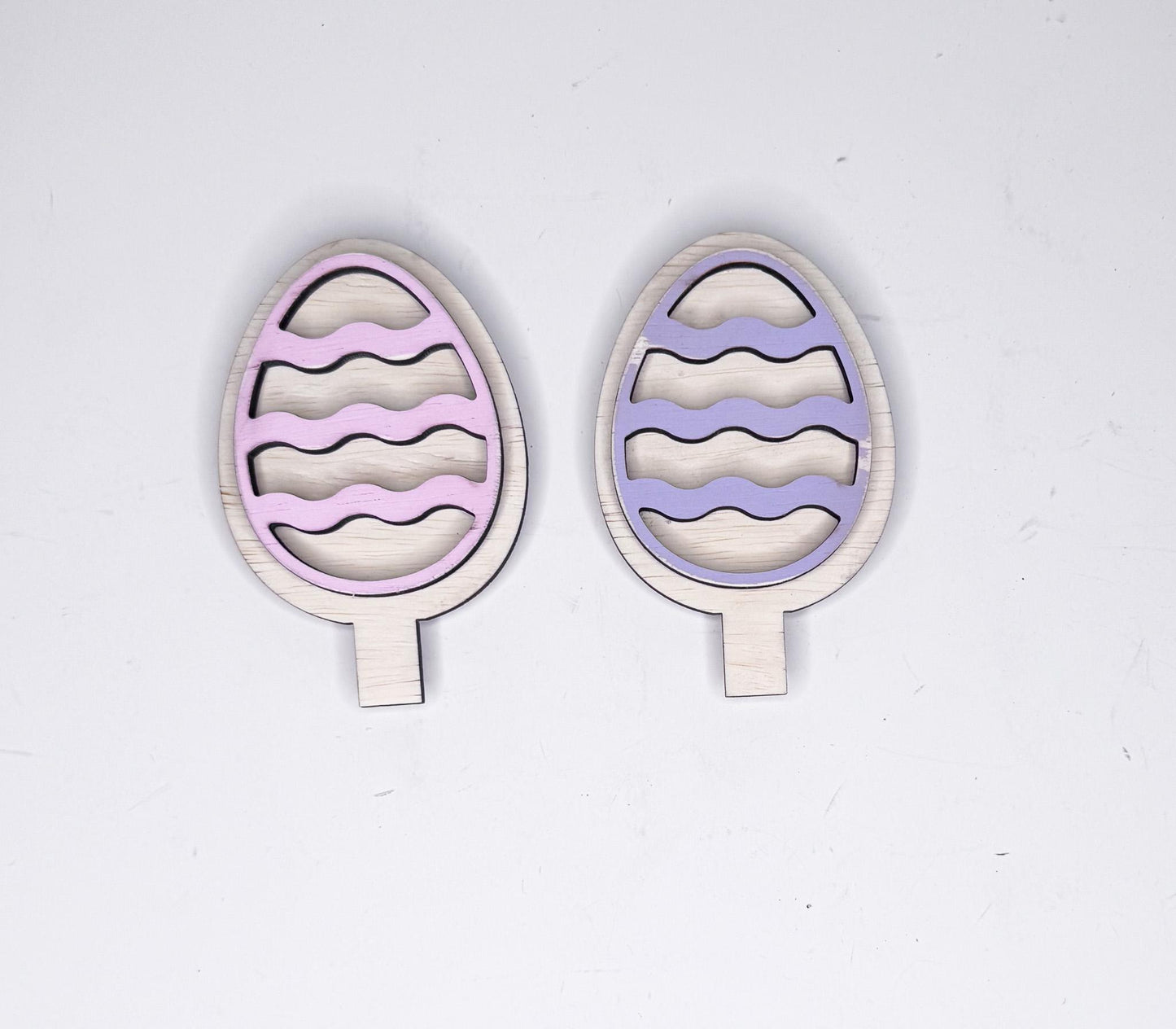 Easter Spring Wooden Inserts  Interchangeable Bunny, Egg and Flower
