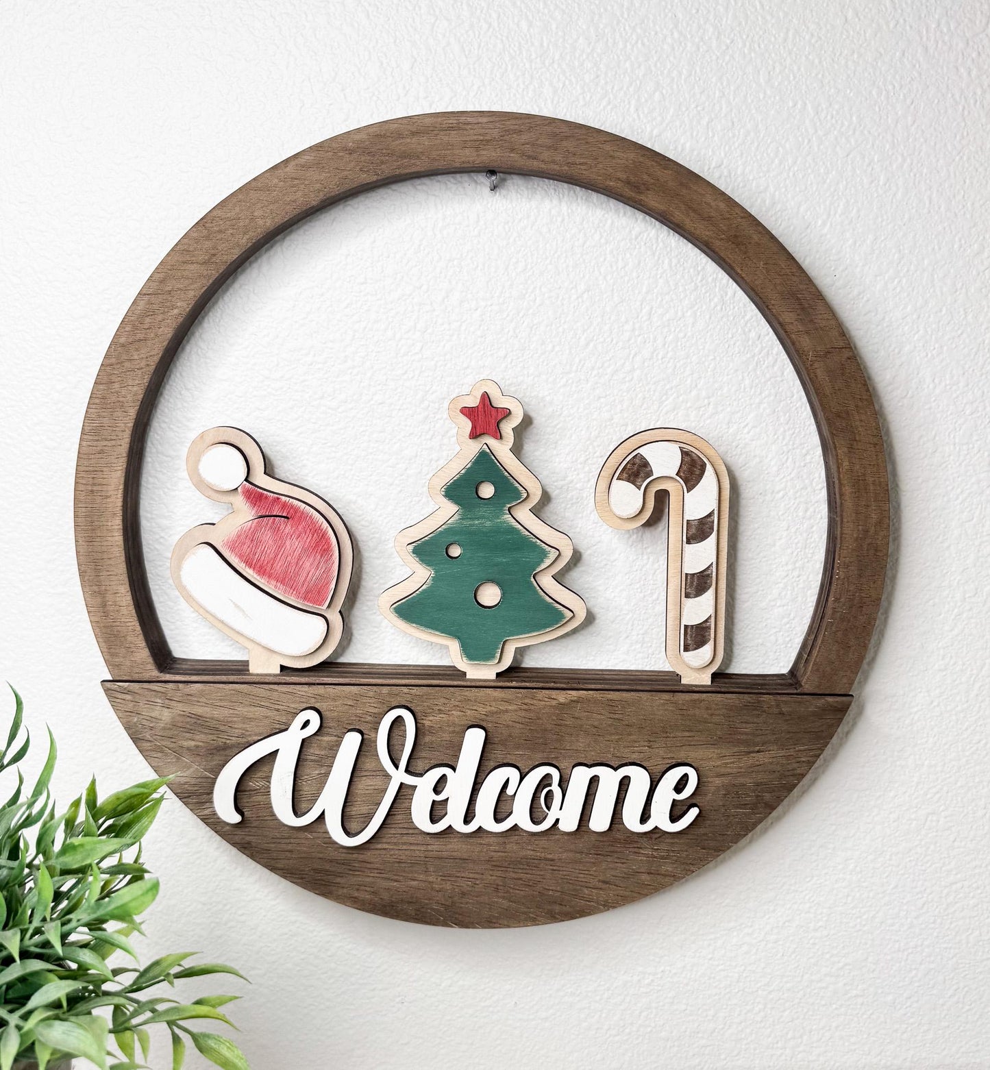 Christmas bundle sets.  Christmas Inserts + Door Hanger or Shelf Base