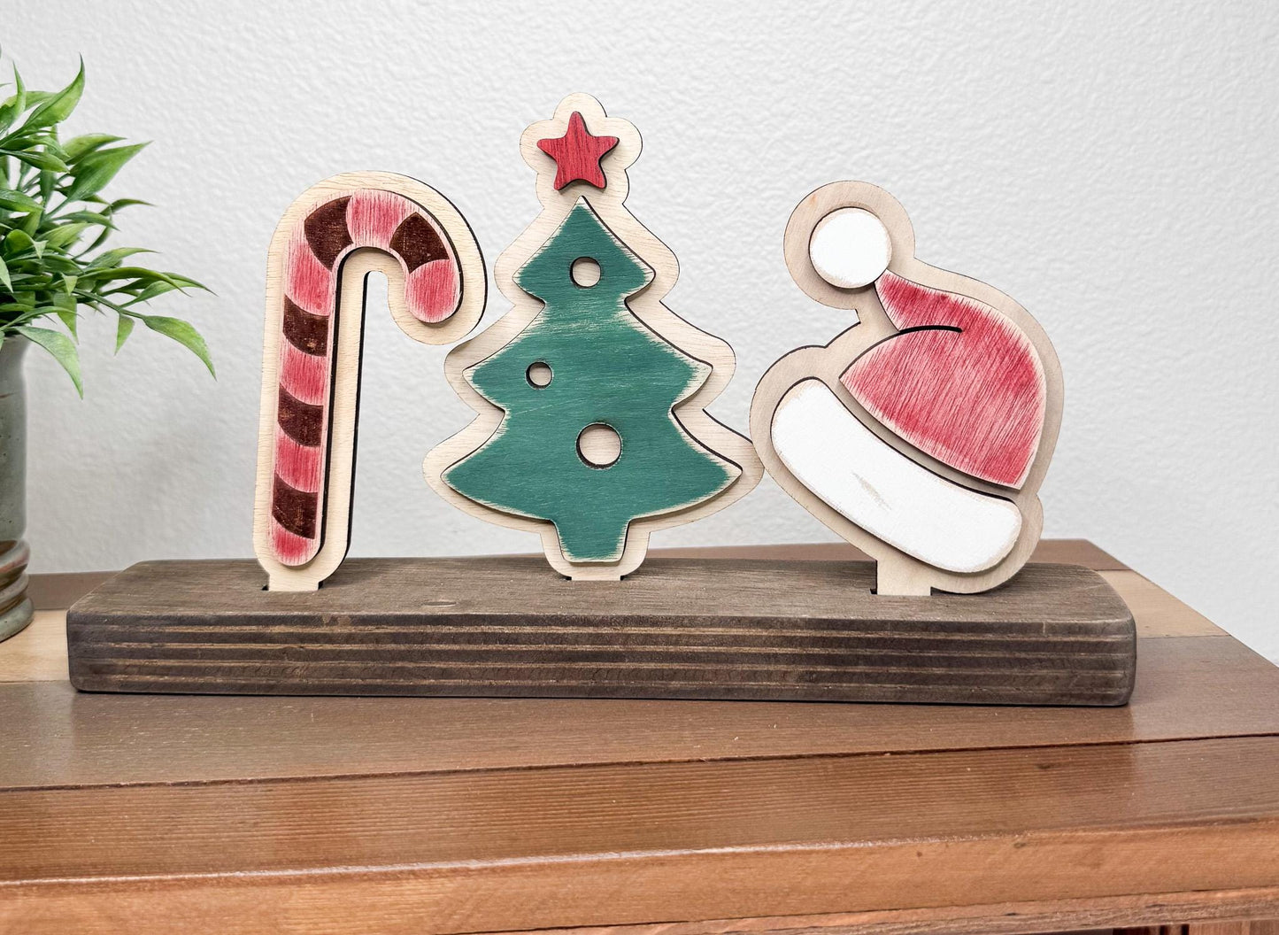 Christmas bundle sets.  Christmas Inserts + Door Hanger or Shelf Base