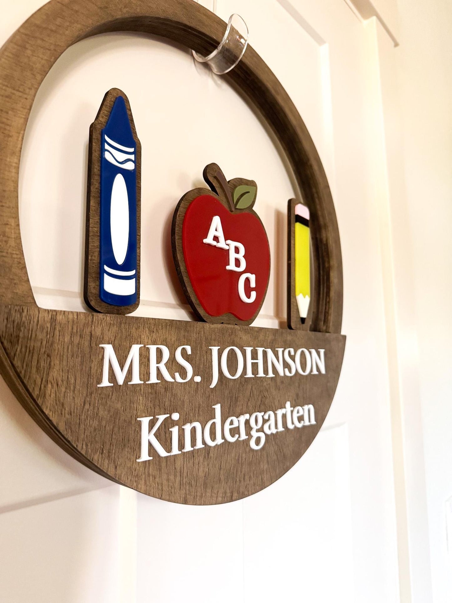 Personalized Magnetic Teacher Door Sign, Interchangeable Greetings & Inserts  Custom Classroom Decor and Teacher Gift