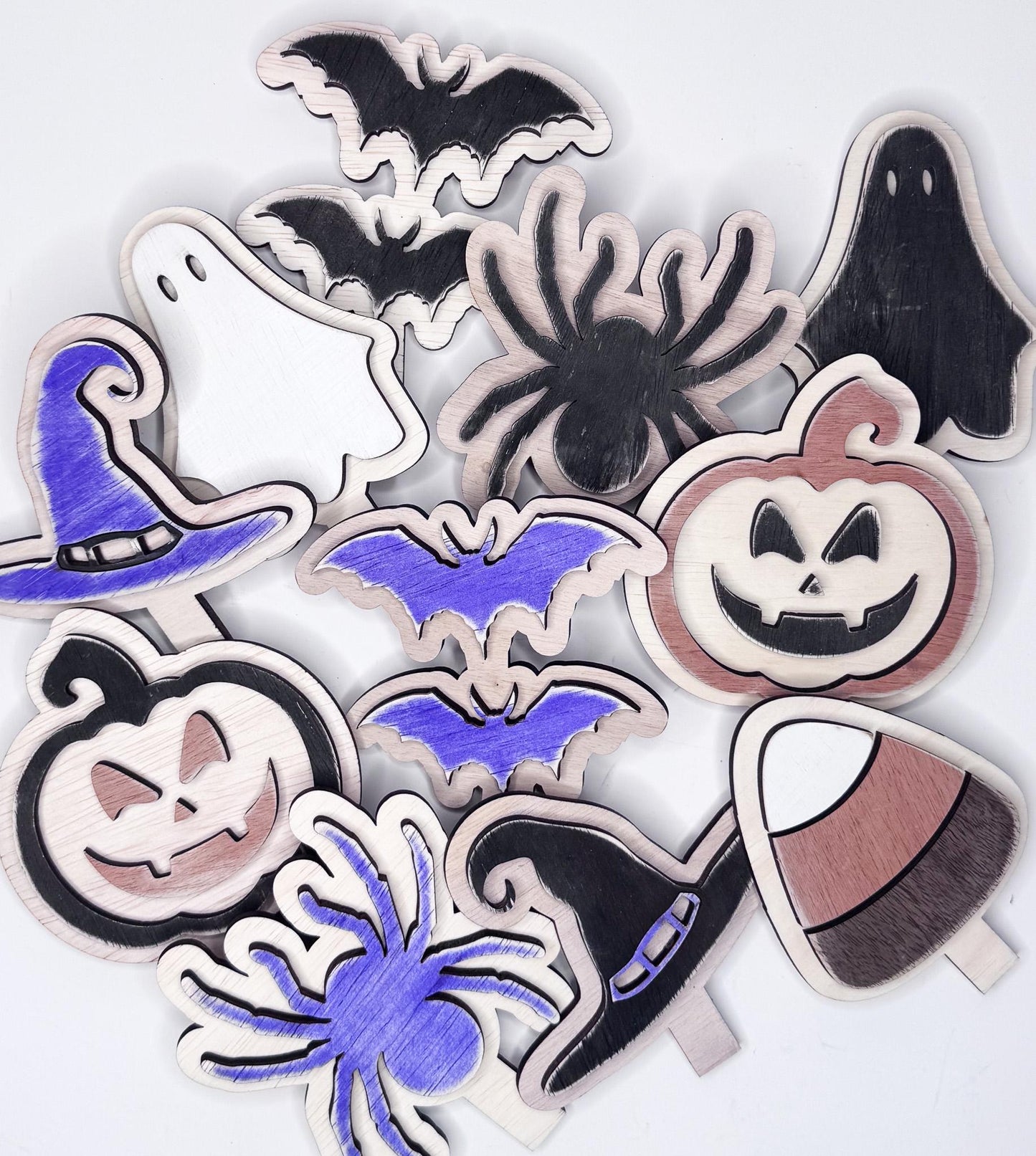 Halloween Inserts - Ghost, Witch Hat, Bats, Spiders, Candy Corn, Jack o Lantern